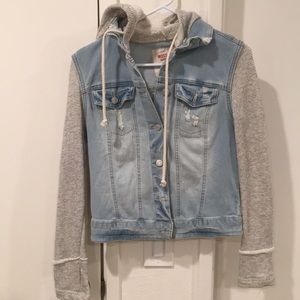Jean Jacket with sweater attached